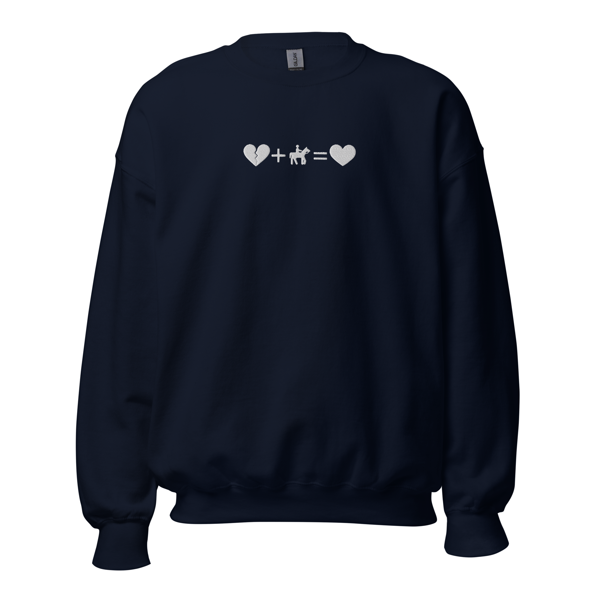 Broken Heart Embroidery Sweatshirt