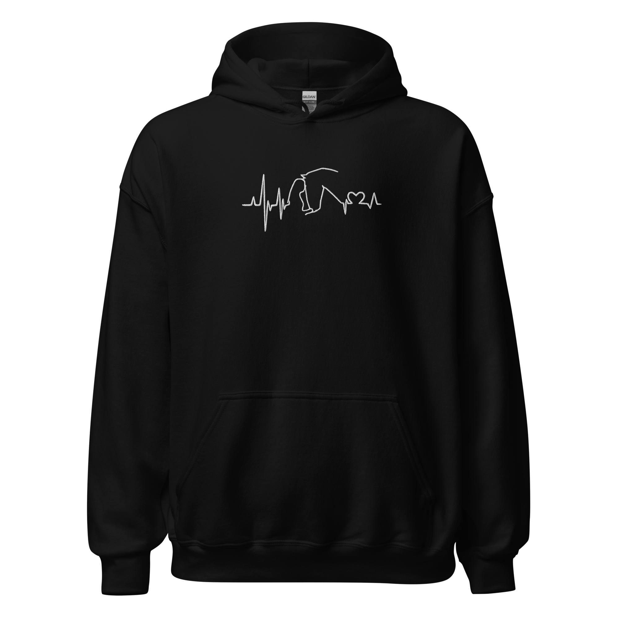 Heartbit Hoodie Black