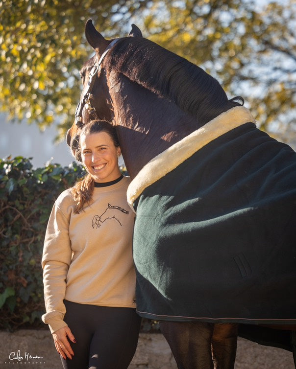 Camisola bordada Horse Kiss