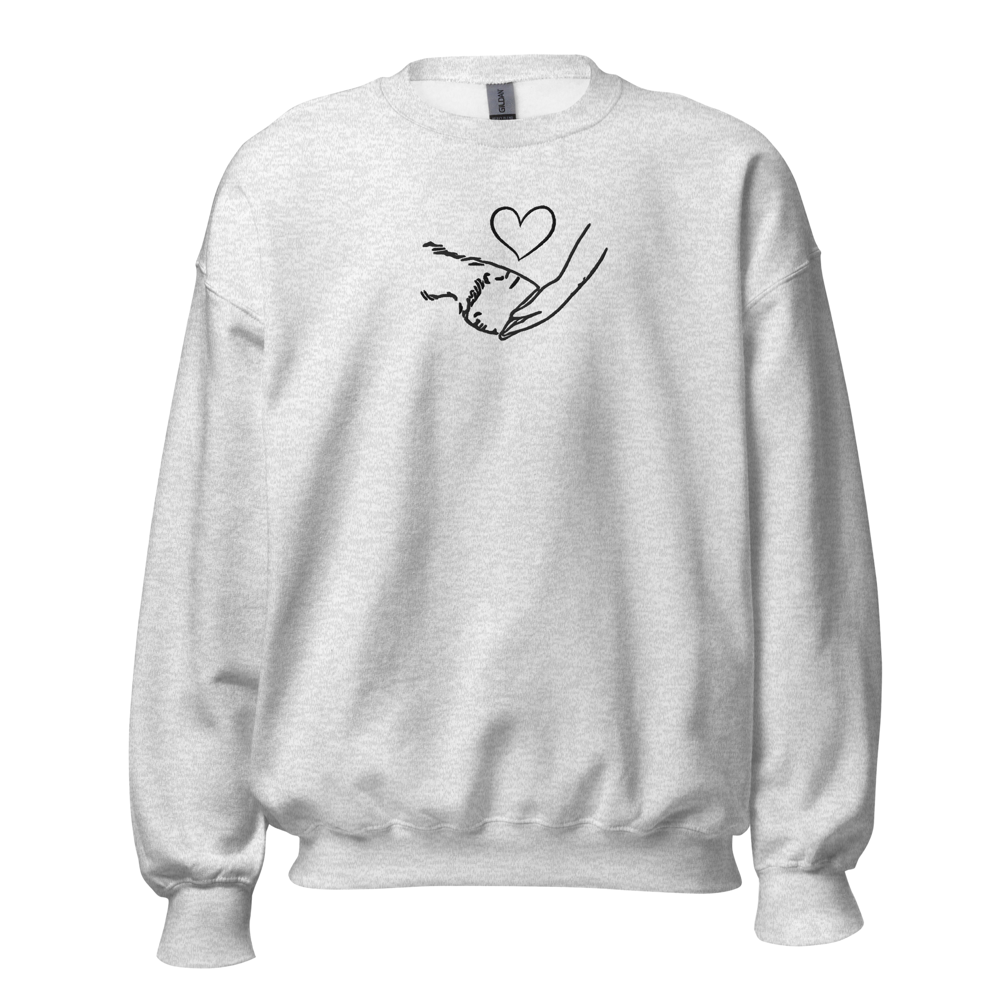 Horse Touch Embroidery Sweatshirt