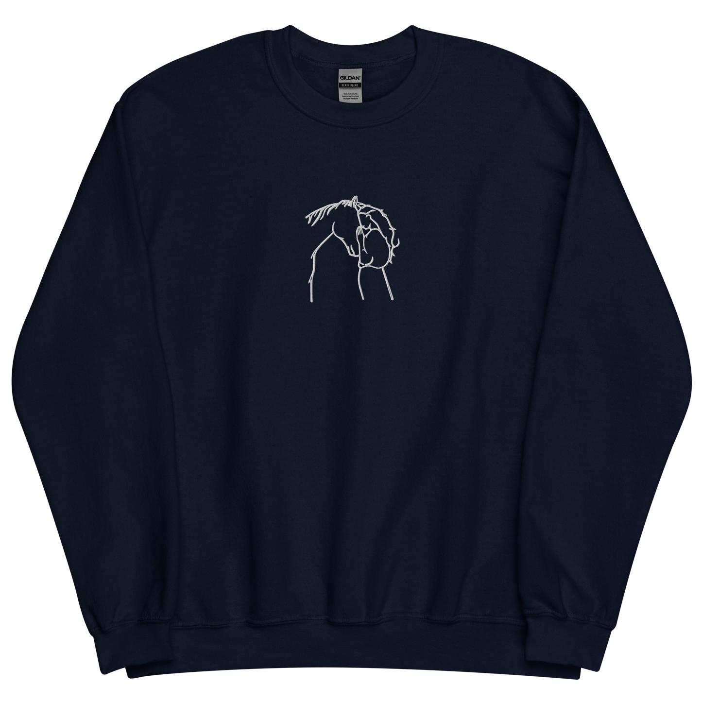 Camisola bordada Horse-Woman Connection