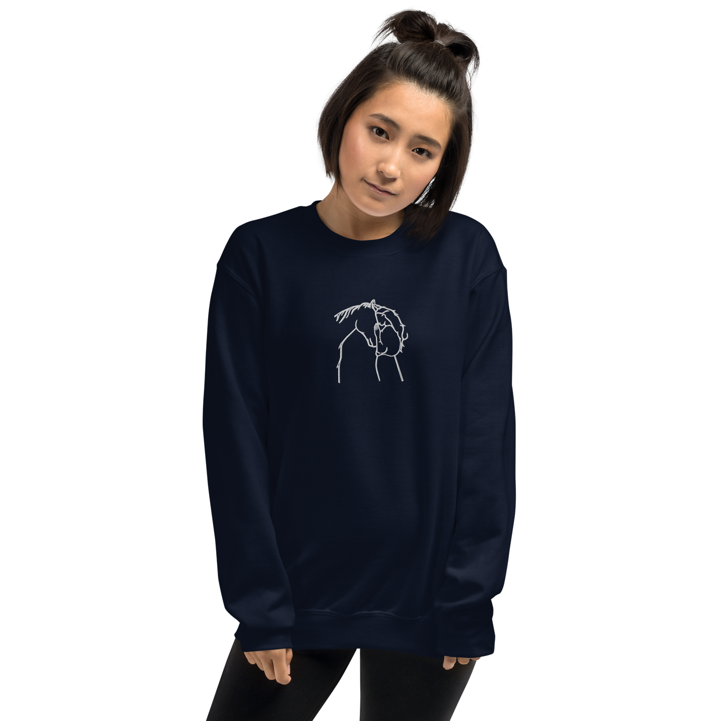 Camisola bordada Horse-Woman Connection