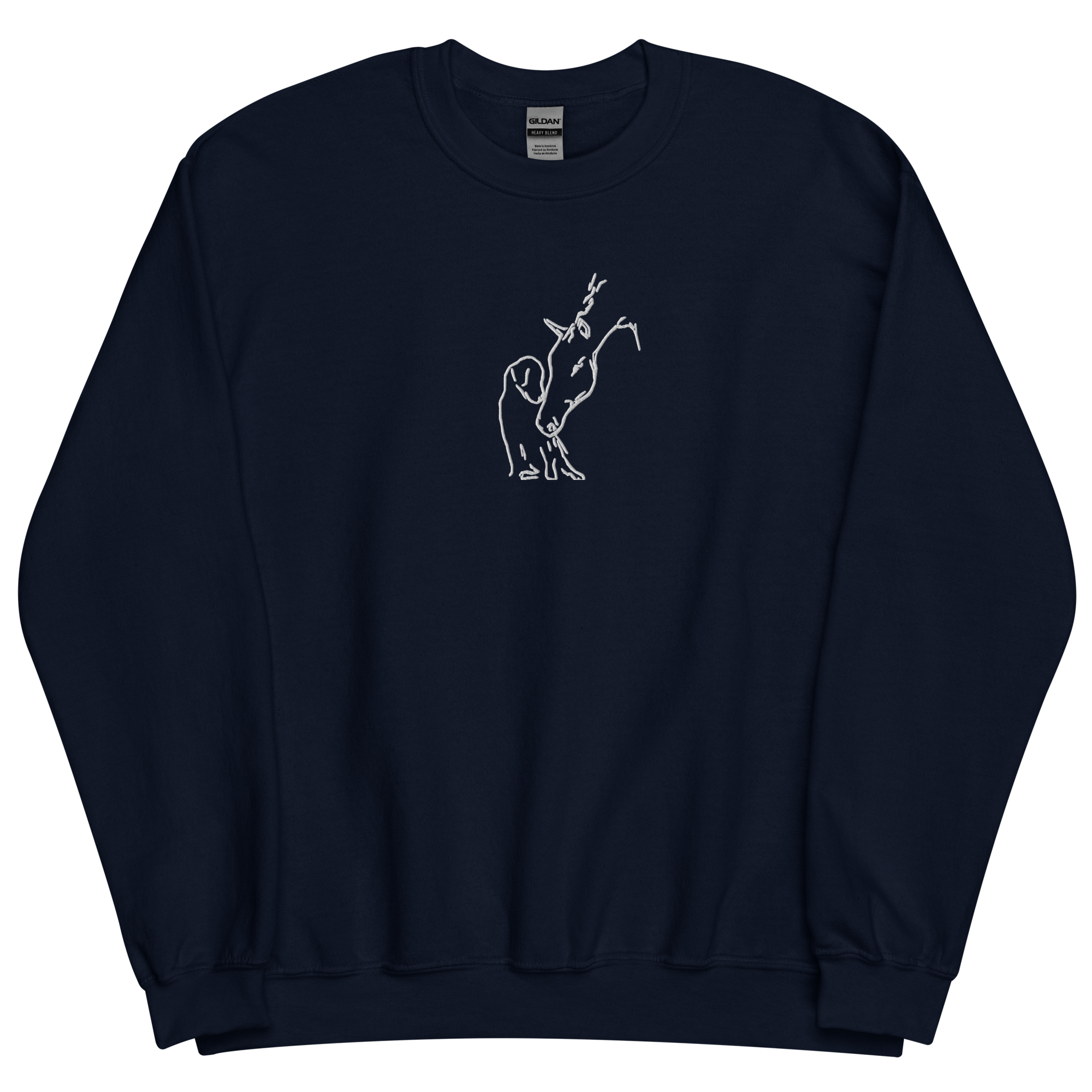 Horse & Dog Embroidery Sweatshirt