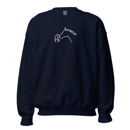 Camisola bordada Horse Kiss