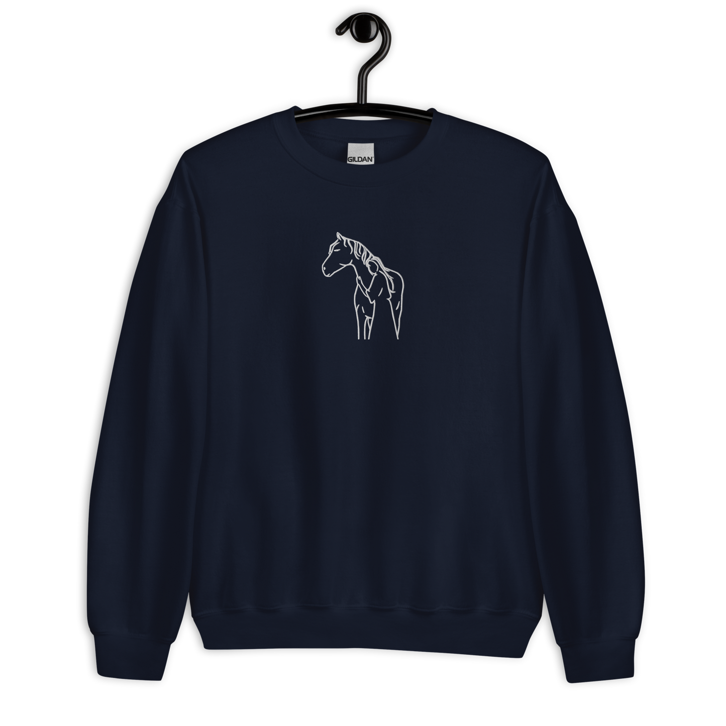 Camisola bordada com Horse Hug