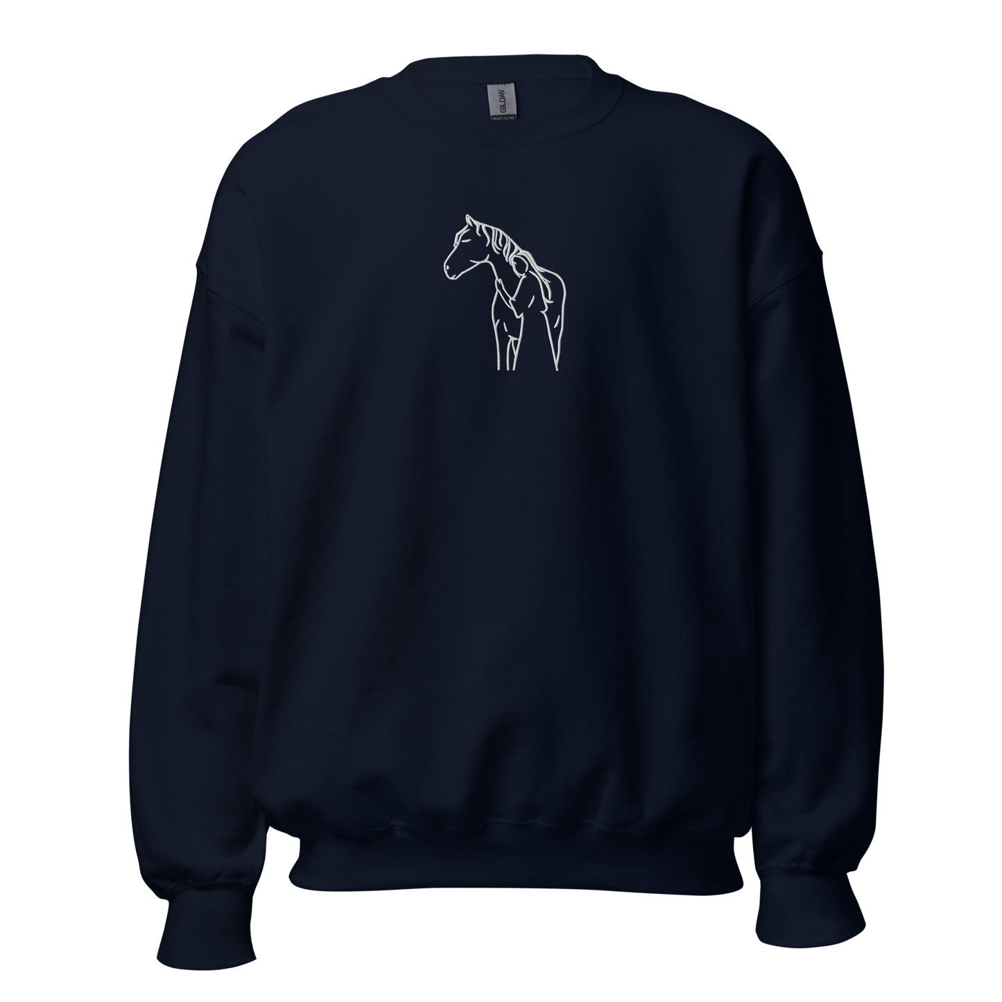Camisola bordada com Horse Hug