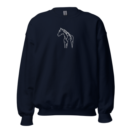 Camisola bordada com Horse Hug