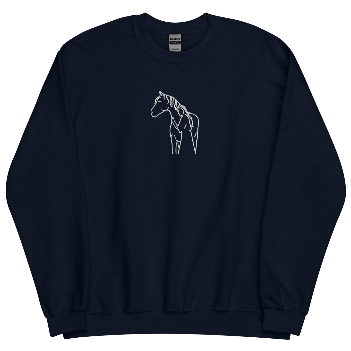 Camisola bordada com Horse Hug
