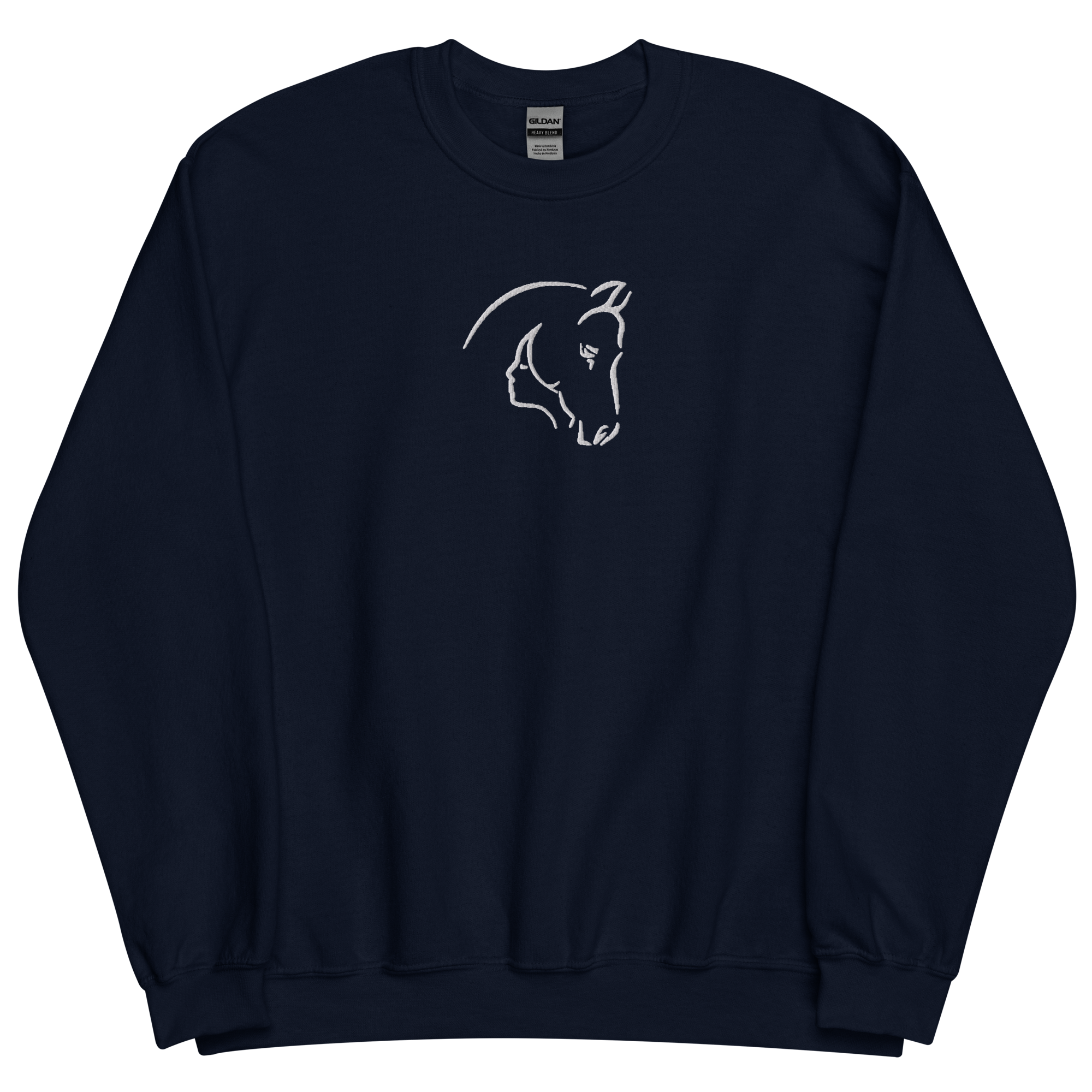 Horse-Woman Fusion Embroidered Sweatshirt