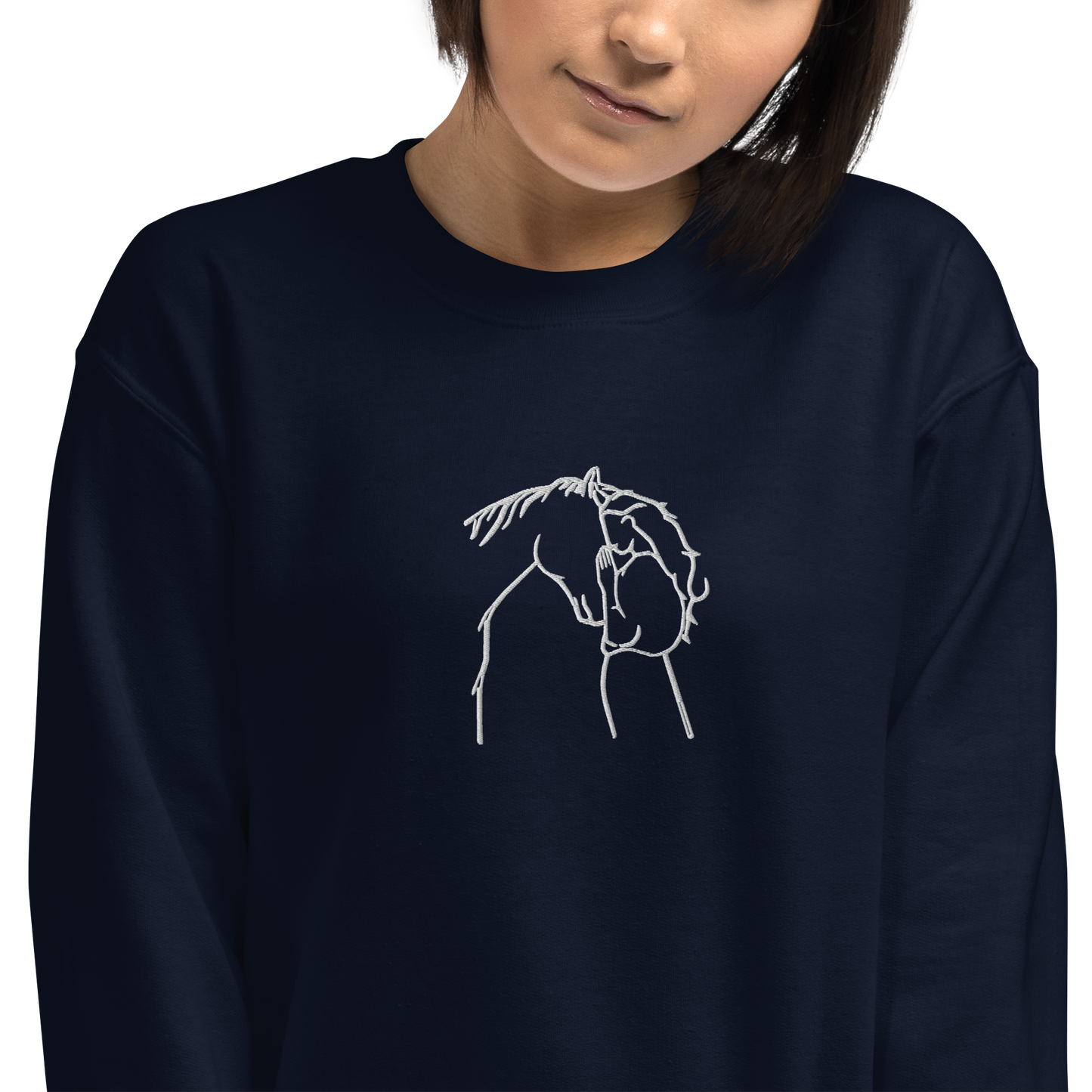 Camisola bordada Horse-Woman Connection
