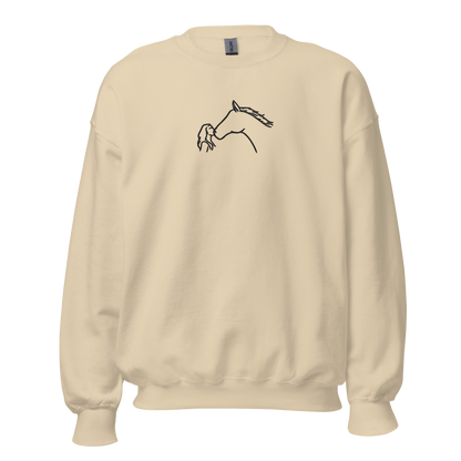 Camisola bordada Horse Kiss