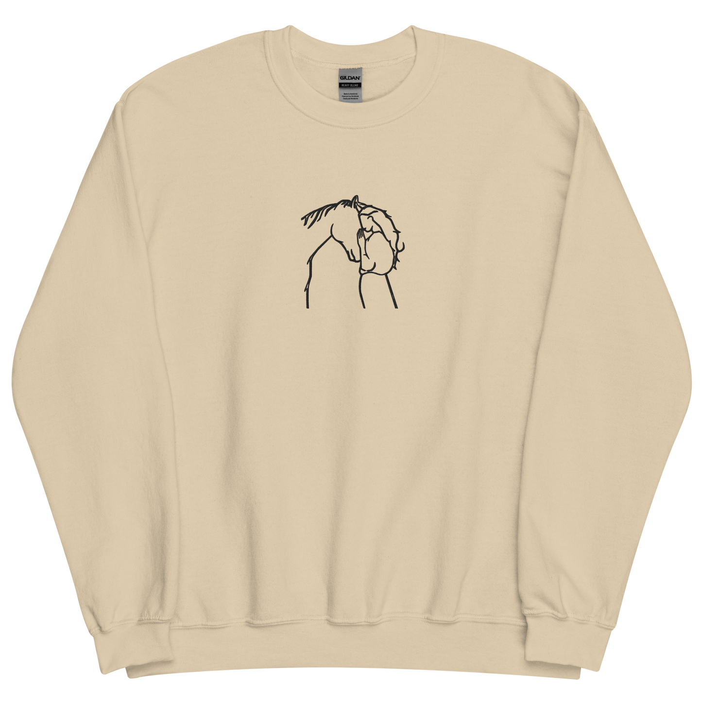 Camisola bordada Horse-Woman Connection