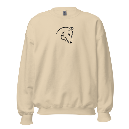 Horse-Woman Fusion Embroidered Sweatshirt