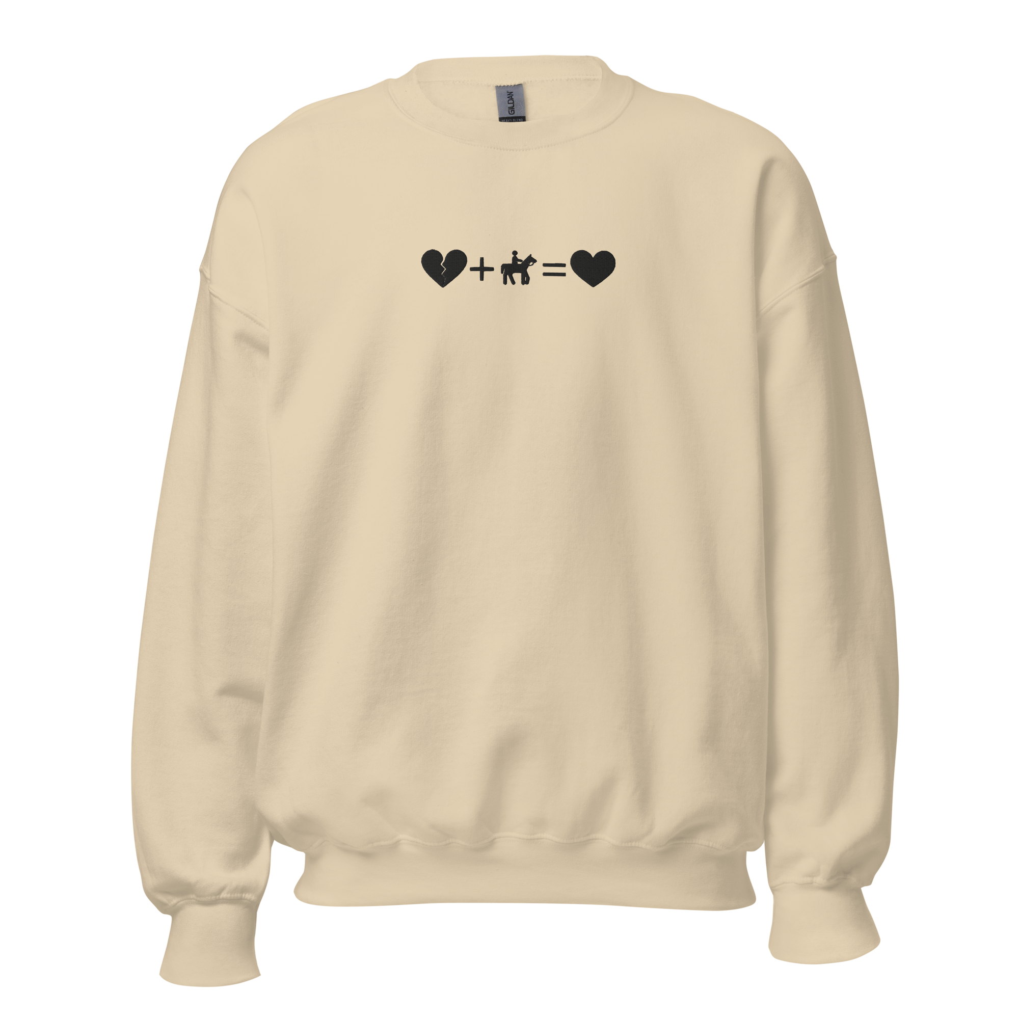 Broken Heart Embroidery Sweatshirt