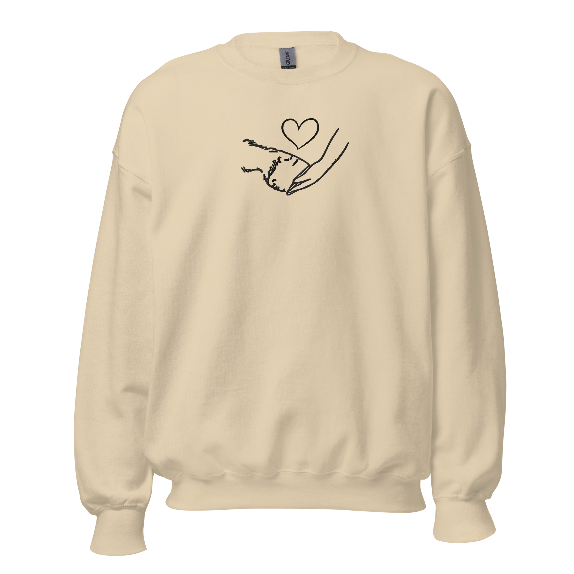 Horse Touch Embroidery Sweatshirt