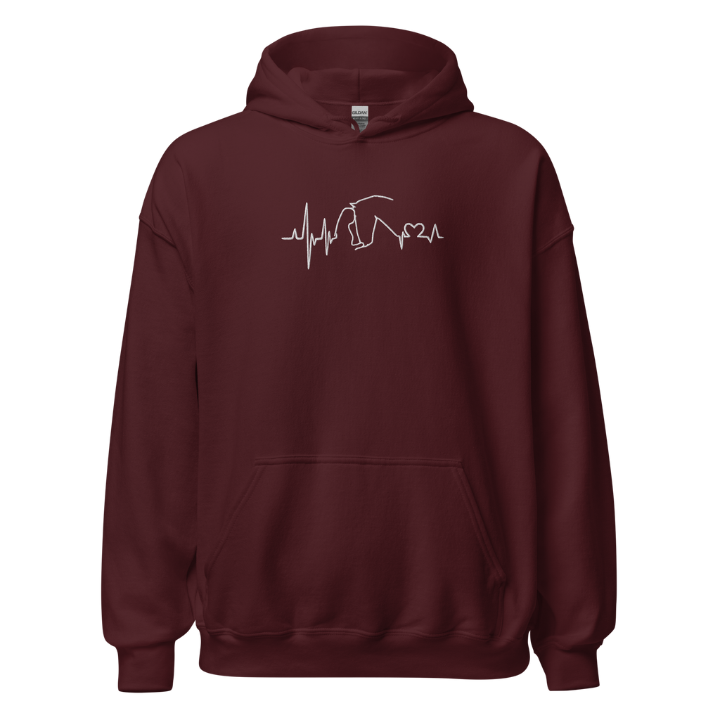 Heartbit Hoodie Bordo