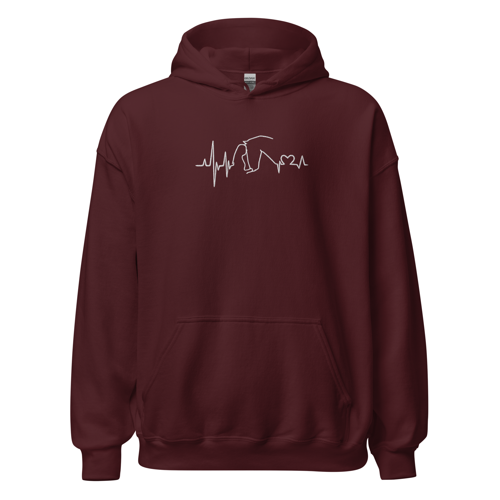 Heartbit Hoodie Bordo