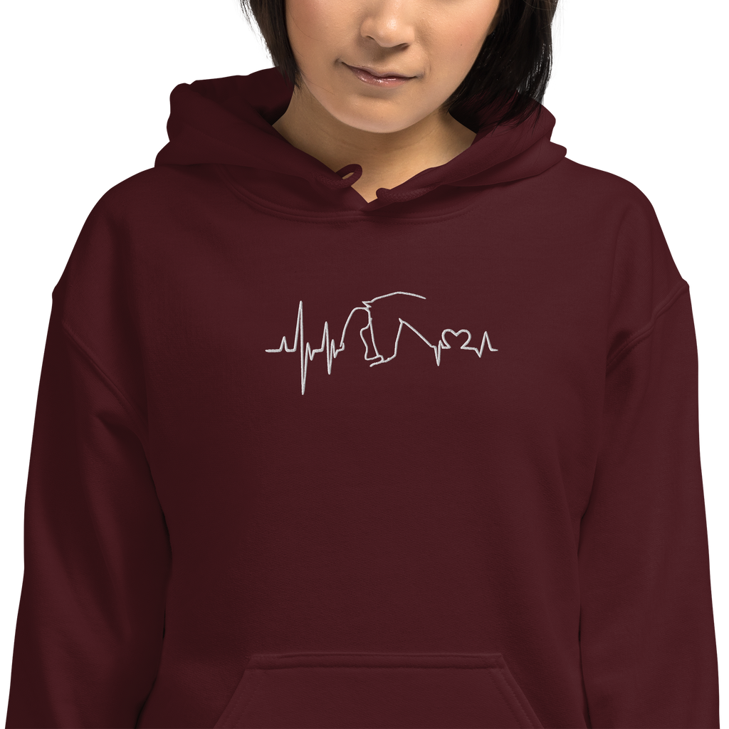 Heartbit Hoodie Bordo