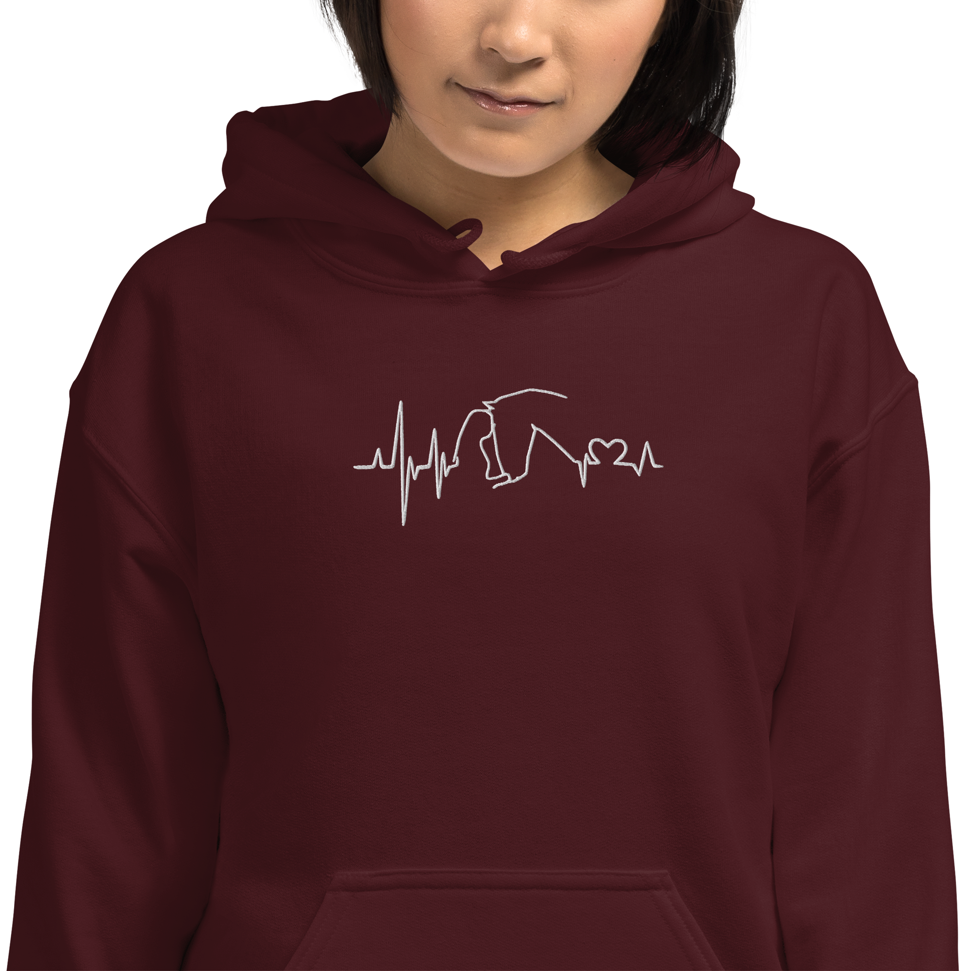 Heartbit Hoodie Bordo