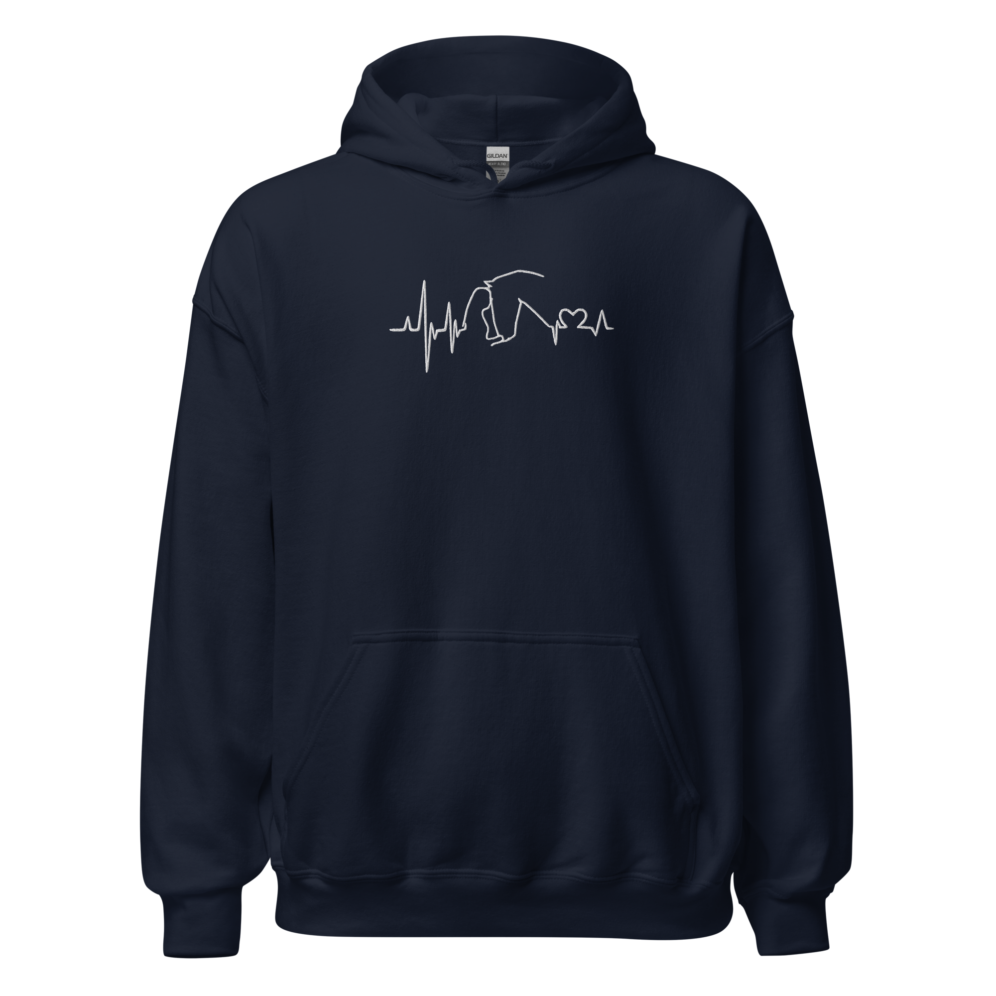 Heartbit Hoodie Navy